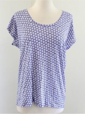 Michael Kors size Small Women’s Lavender Floral Print Scoop Neck Top
